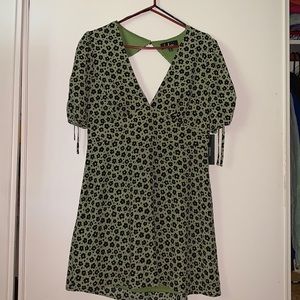 Lulus Green & Black dress